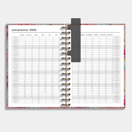 De Hobbit 18 Maanden Agenda 2026-2027 A5 Tropische Bloemen