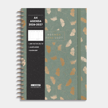 De Hobbit 2026-2027 A4 Agenda met Ginkgo Goud