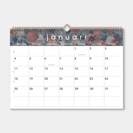 De Hobbit A3 Maandkalender 2027 Klassiek Boeket
