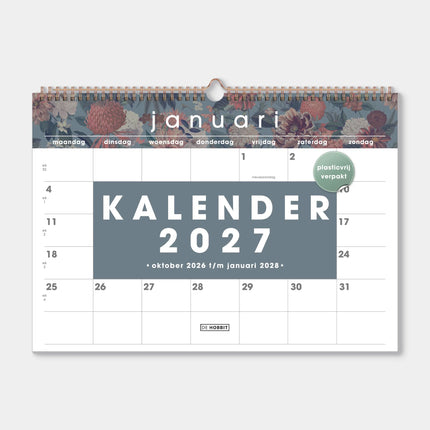 De Hobbit A3 Maandkalender 2027 Klassiek Boeket