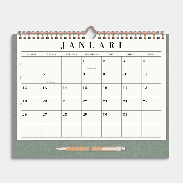 De Hobbit A4+ Maandkalender 2026