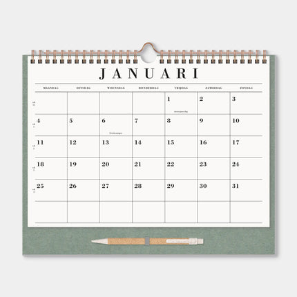 De Hobbit A4+ Maandkalender 2027 met Pen