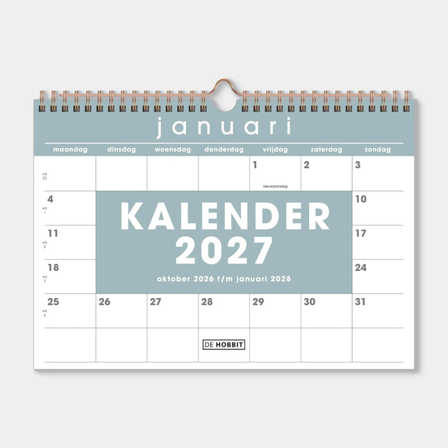 De Hobbit A4 Maandkalender 2027 Mint