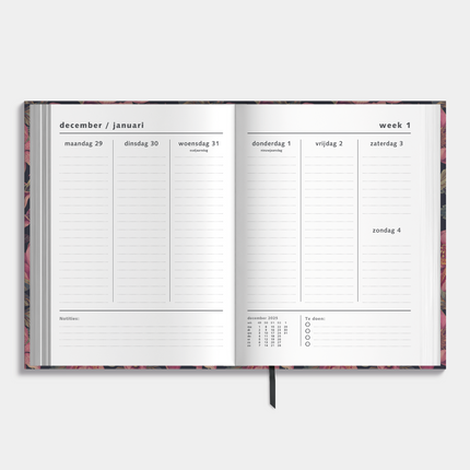 De Hobbit A4 Planner 2026 Bloem Klassiek