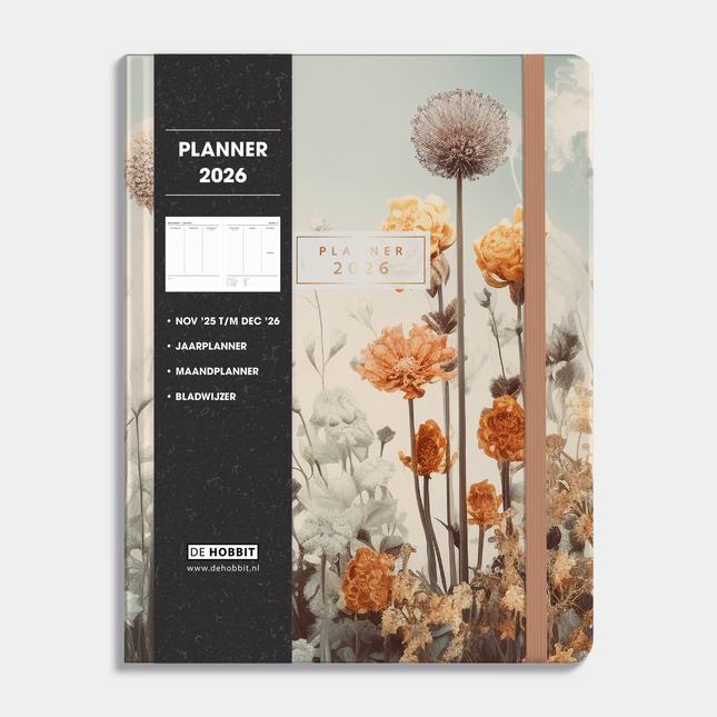 De Hobbit A4 Planner 2026 Veldbloemen