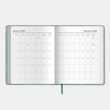 De Hobbit A4 Planner 2027 Aqua