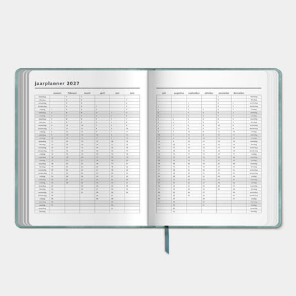 De Hobbit A4 Planner 2027 Aqua