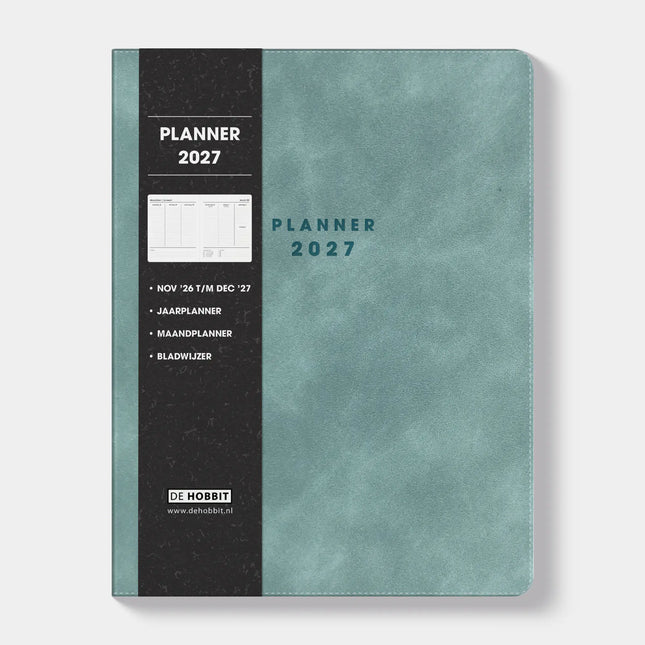 De Hobbit A4 Planner 2027 Aqua