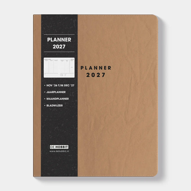 De Hobbit A4 Planner 2027 Washed Kraft