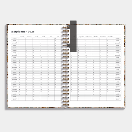 De Hobbit A4 Ringband Planner 2026 Tijgerlelie