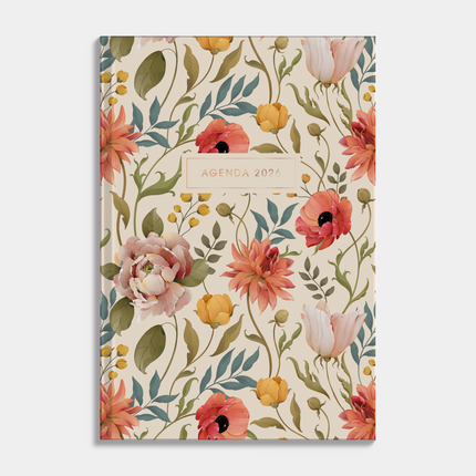 De Hobbit A5 Basic Agenda 2026 Vintage Rozen