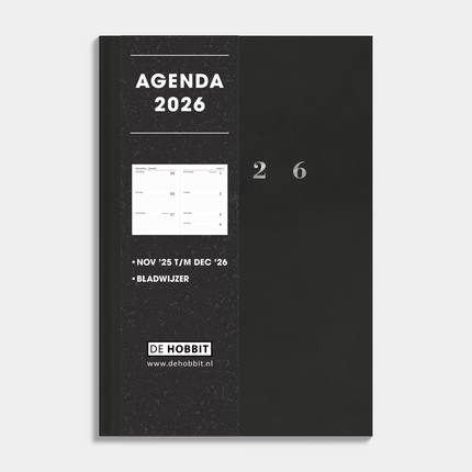 De Hobbit A5 Basic Agenda 2026 Zwart