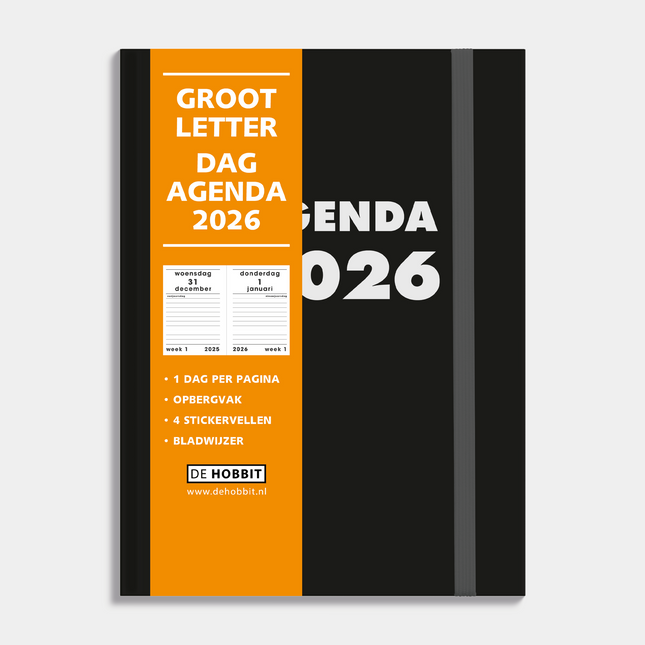 De Hobbit A5 Grootletter DAG Agenda 2026