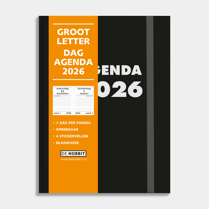 De Hobbit A5 Grootletter DAG Agenda 2026