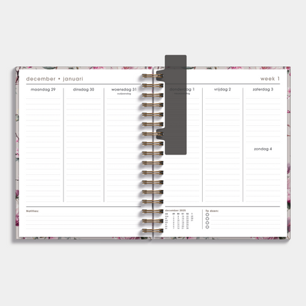 De Hobbit A5+ Planner 2026 Kersenbloesem