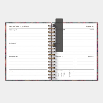 De Hobbit A5+ Planner 2027 Bloem Klassiek
