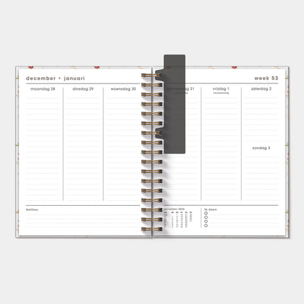 De Hobbit A5+ Planner 2027 Bloem Klein