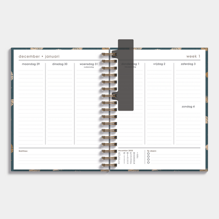 De Hobbit A5+ Planner 2027 Ginkgo