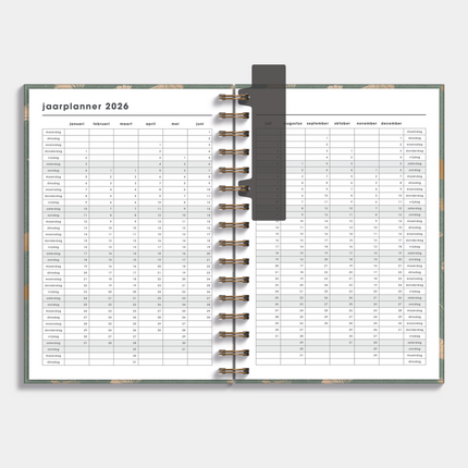 De Hobbit A5 Ringband Planner 2026 Ginkgo