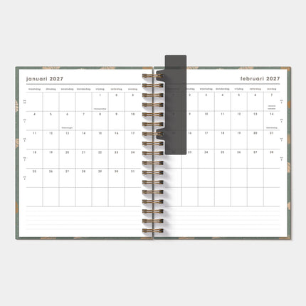 De Hobbit A5+ Ringband Planner 2027 Ginkgo