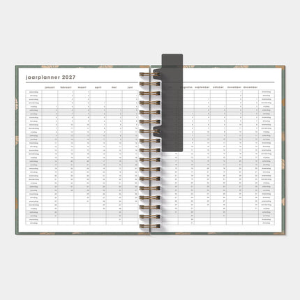 De Hobbit A5+ Ringband Planner 2027 Ginkgo