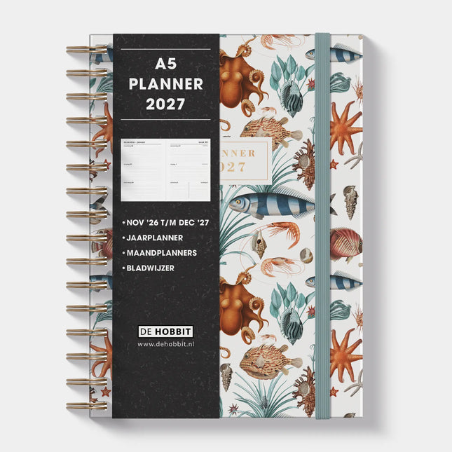 De Hobbit A5 Ringband Planner 2027 Oceaan