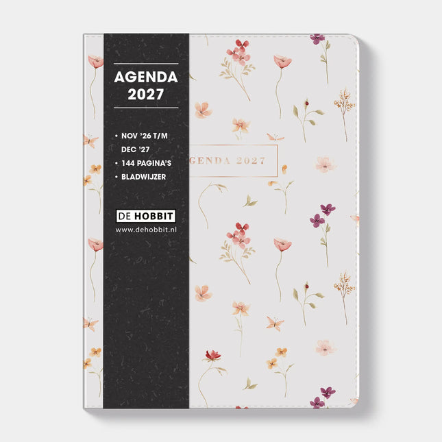 De Hobbit A5 Week Agenda 2027 Bloemen