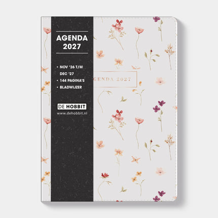 De Hobbit A5 Week Agenda 2027 Bloemen