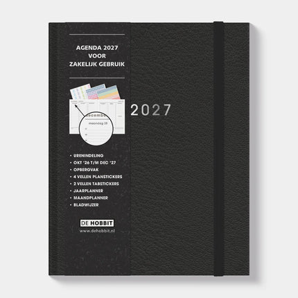 De Hobbit +A5 Zakenagenda 2027 Zwart
