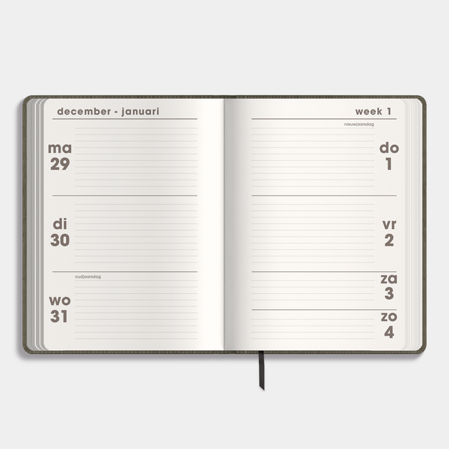 De Hobbit A6 Agenda Flex Pocket 2026 Groen
