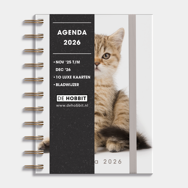 De Hobbit A6 Spiraal Agenda Katten 2026