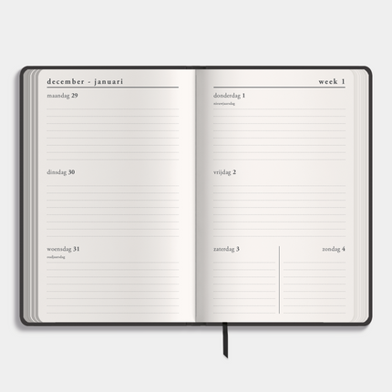 De Hobbit Deluxe Pocket Agenda 2026 Antraciet