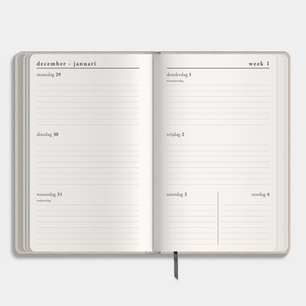 De Hobbit Deluxe Pocket Agenda 2026 Linnen