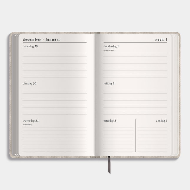 De Hobbit Deluxe Pocket Agenda 2026 Linnen