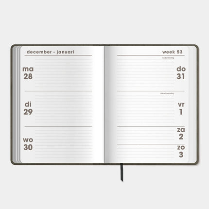 De Hobbit Deluxe Pocket Agenda 2027 Washed Kraft