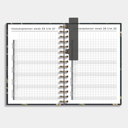 De Hobbit Docentenagenda 2026-2027 A5 Aquarel Wilde Bloemetjes