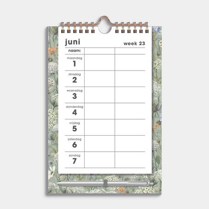 De Hobbit Duoplanner 2026-2027 A5+ Weidebloemen