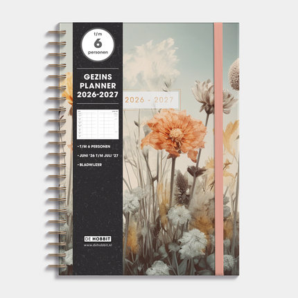 De Hobbit Gezinsplanner 2026-2027 A4 Veldbloemen