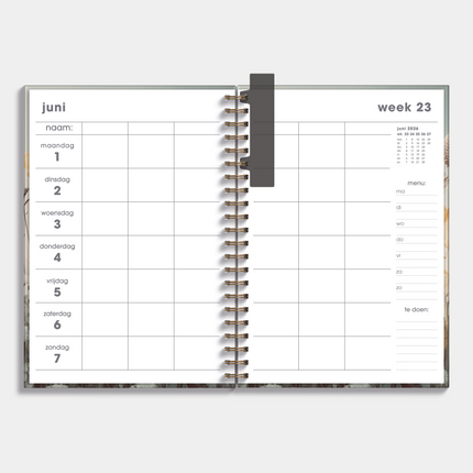 De Hobbit Gezinsplanner 2026-2027 A4 Veldbloemen