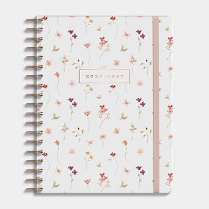 De Hobbit Lerarenagenda Basisonderwijs 2026-2027 ±A4 Aquarel Bloemetjes