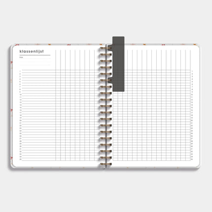 De Hobbit Lerarenagenda Basisonderwijs 2026-2027 ±A4 Aquarel Bloemetjes