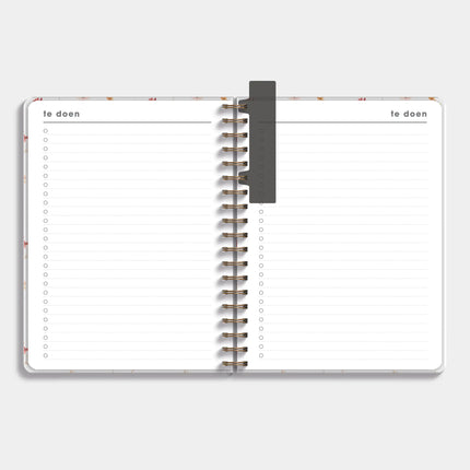 De Hobbit Lerarenagenda Basisonderwijs 2026-2027 ±A4 Aquarel Bloemetjes