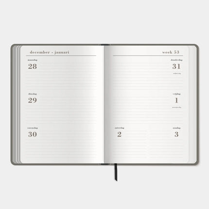De Hobbit Luxe A5 Agenda 2027 Grijs