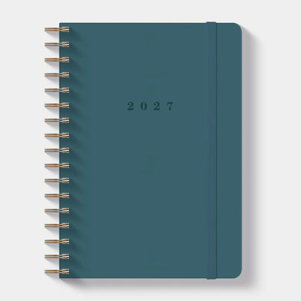 De Hobbit Luxe A5 Ringband Agenda 2027 Teal