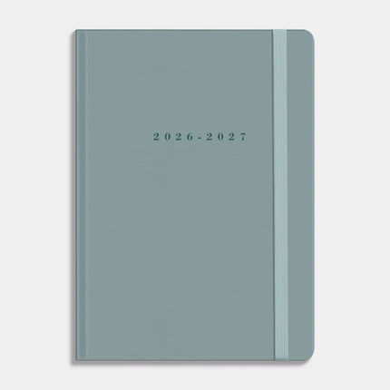 De Hobbit Luxe Schoolagenda 2026-2027 A5 Suedelook Grijsblauw