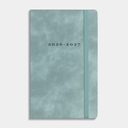 De Hobbit Luxe Zakagenda 2026-2027 ±A6 Suedellook Aqua