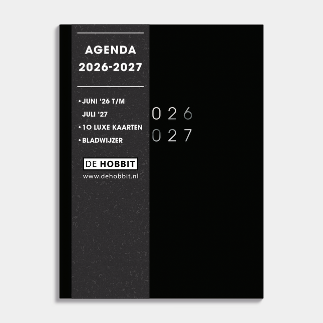 De Hobbit Pocket Agenda 2026-2027 A6 Zwart