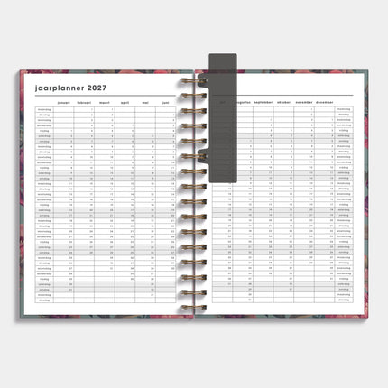 De Hobbit Ringband Agenda 2026-2027 A5 Klassieke Rozen