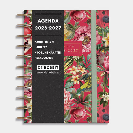 De Hobbit Ringband Agenda 2026-2027 A6 Tropisch