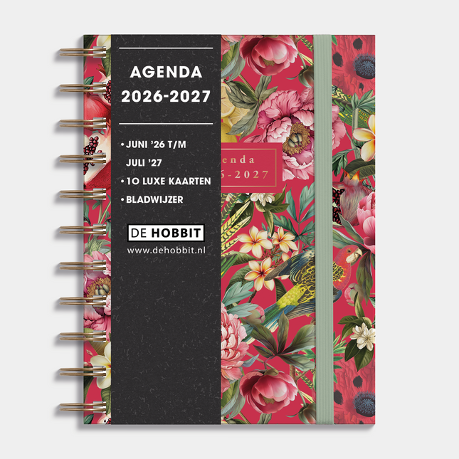 De Hobbit Ringband Agenda 2026-2027 A6 Tropisch